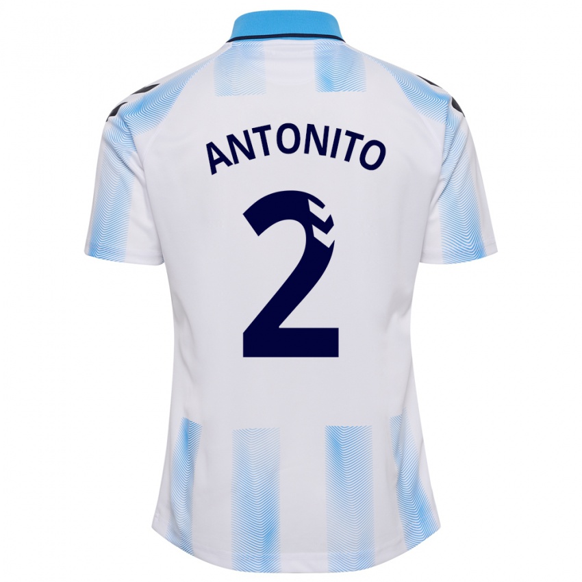 Herren Antoñito #2 Weiß Blau Heimtrikot Trikot 2023/24 T-Shirt Schweiz