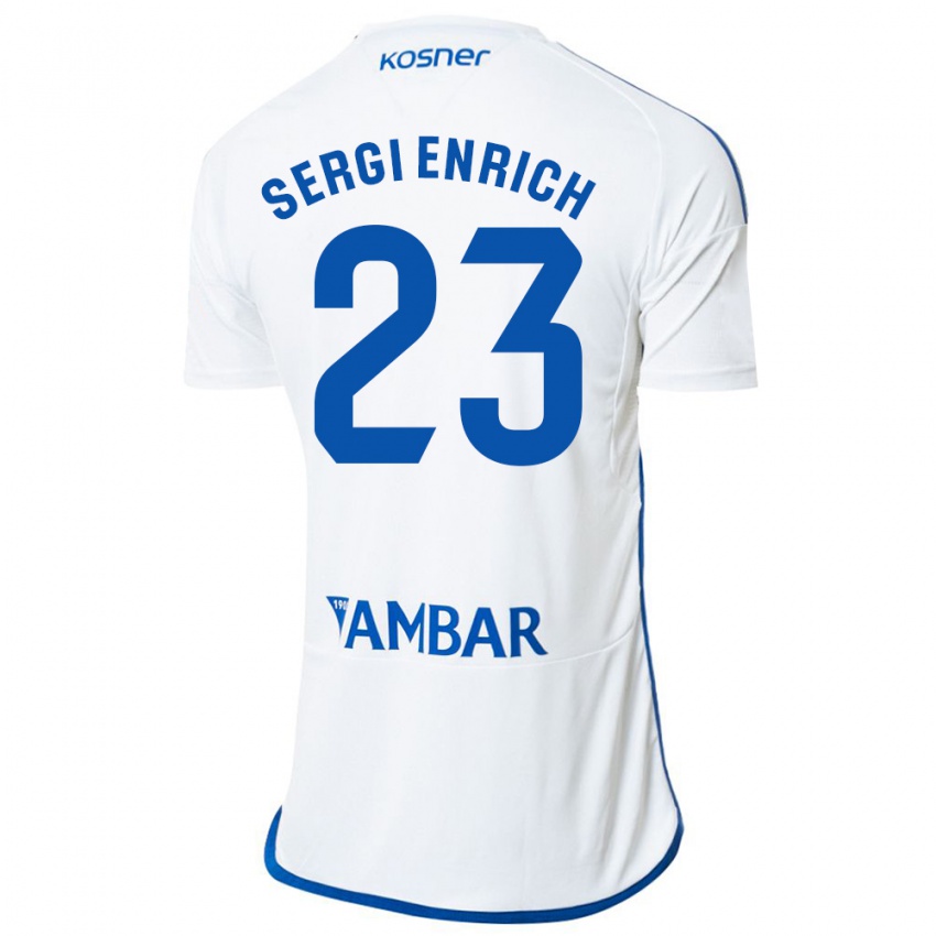 Herren Sergi Enrich #23 Weiß Heimtrikot Trikot 2023/24 T-Shirt Schweiz