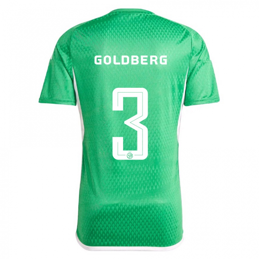 Herren Shon Goldberg #3 Weiß Blau Heimtrikot Trikot 2023/24 T-Shirt Schweiz