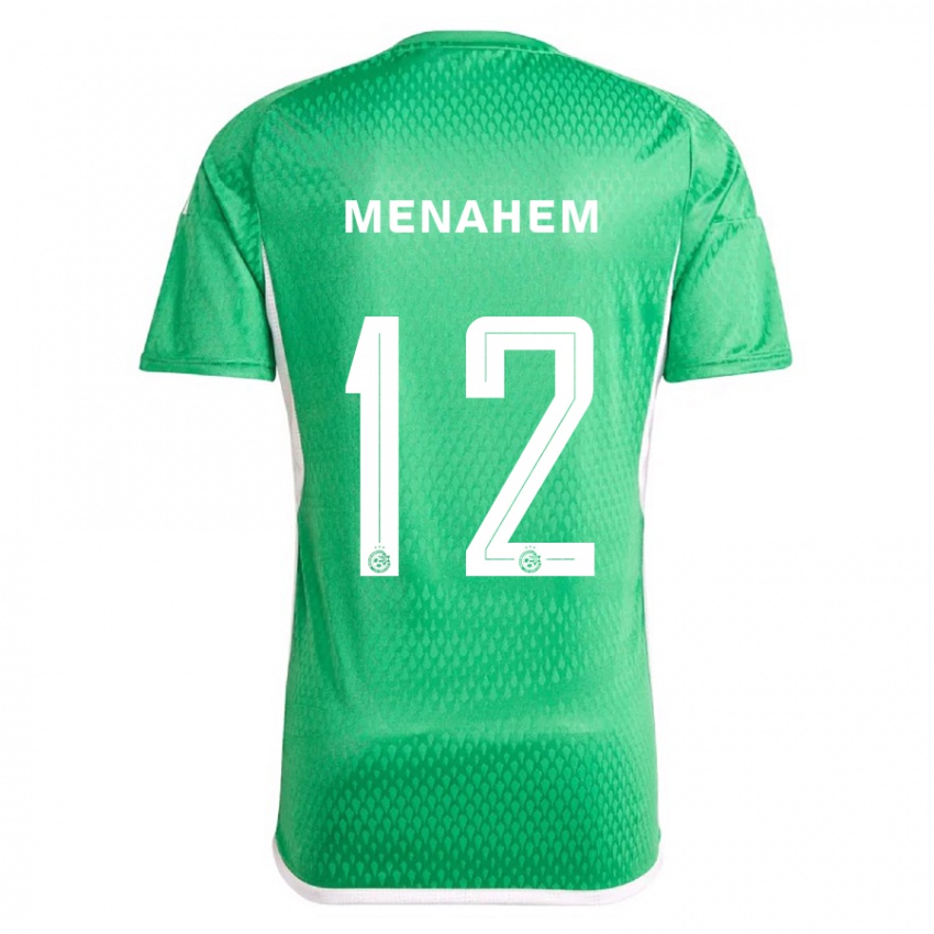 Herren Sun Menahem #12 Weiß Blau Heimtrikot Trikot 2023/24 T-Shirt Schweiz