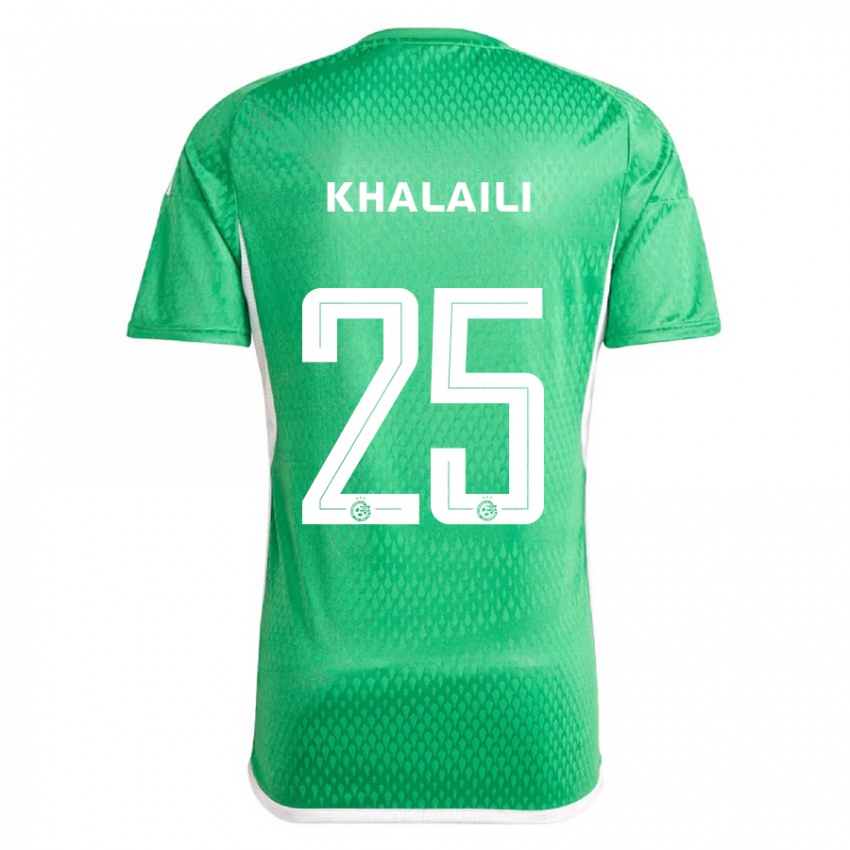 Herren Anan Khalaili #25 Weiß Blau Heimtrikot Trikot 2023/24 T-Shirt Schweiz