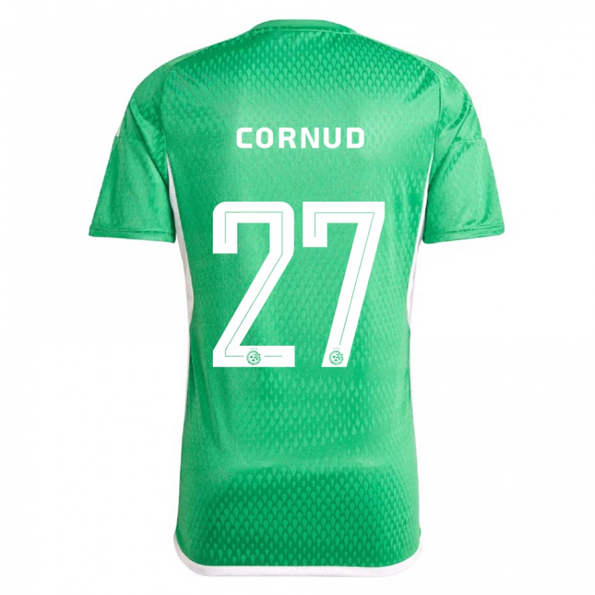 Herren Pierre Cornud #27 Weiß Blau Heimtrikot Trikot 2023/24 T-Shirt Schweiz