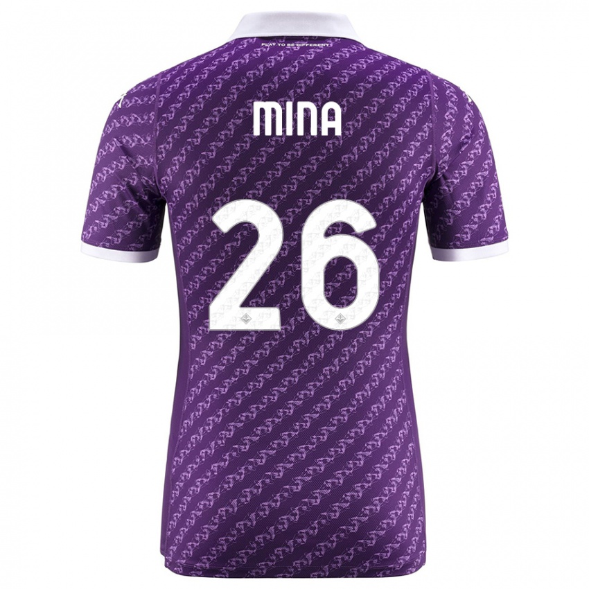 Herren Yerry Mina #26 Violett Heimtrikot Trikot 2023/24 T-Shirt Schweiz