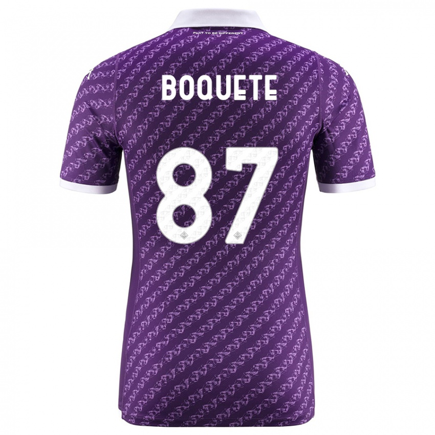 Herren Veronica Boquete #87 Violett Heimtrikot Trikot 2023/24 T-Shirt Schweiz