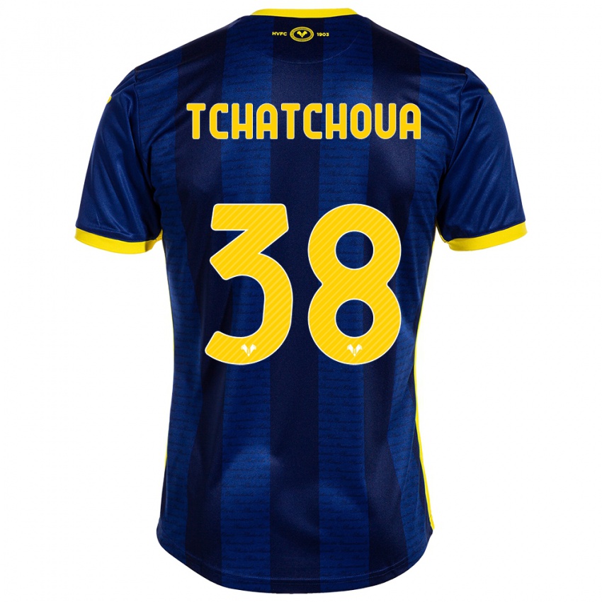 Herren Jackson Tchatchoua #38 Marine Heimtrikot Trikot 2023/24 T-Shirt Schweiz