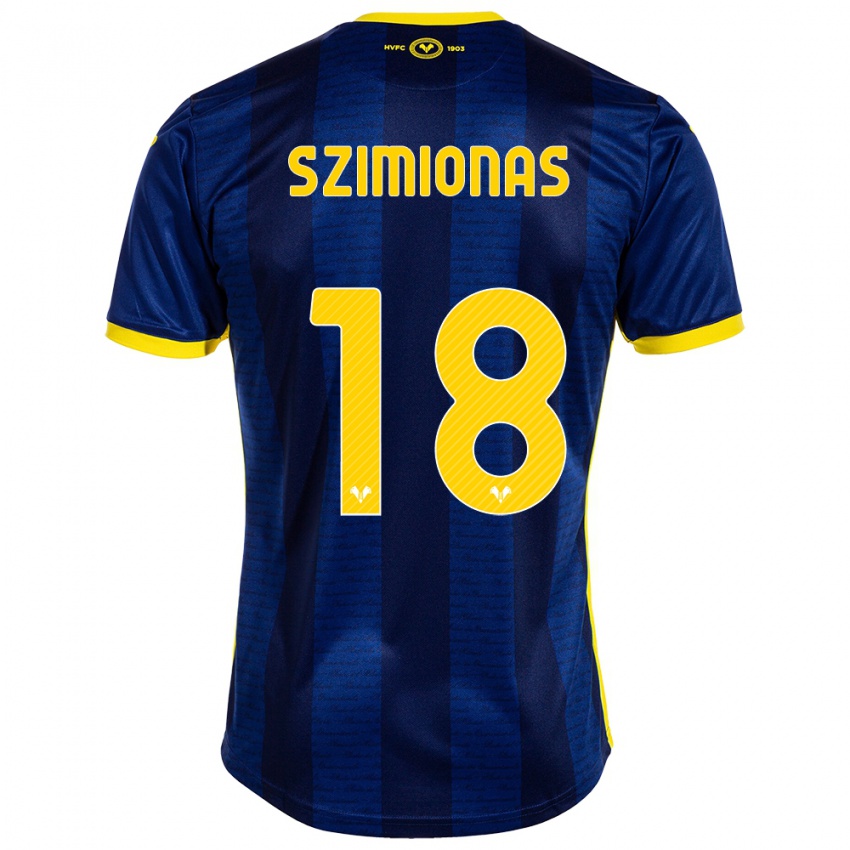 Herren Luca Szimionas #18 Marine Heimtrikot Trikot 2023/24 T-Shirt Schweiz