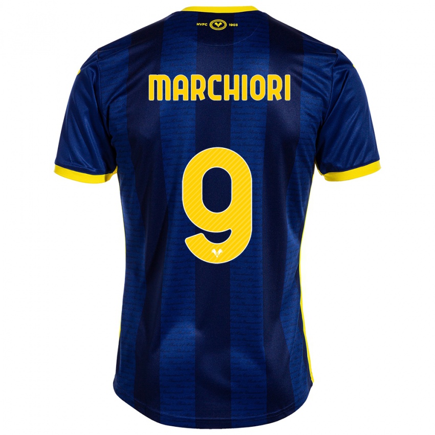 Herren Giorgia Marchiori #9 Marine Heimtrikot Trikot 2023/24 T-Shirt Schweiz