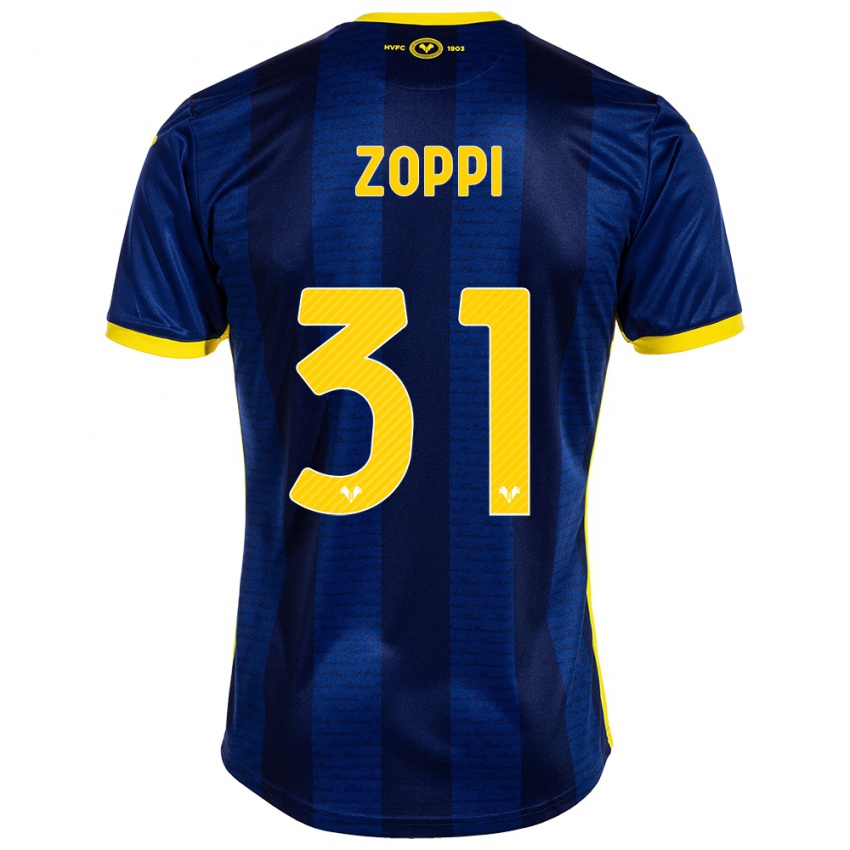 Herren Sofia Zoppi #31 Marine Heimtrikot Trikot 2023/24 T-Shirt Schweiz