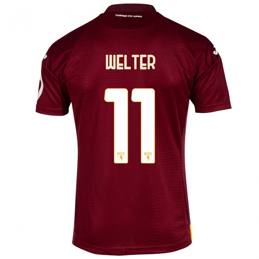 Herren Francesca Welter #11 Dunkelrot Heimtrikot Trikot 2023/24 T-Shirt Schweiz