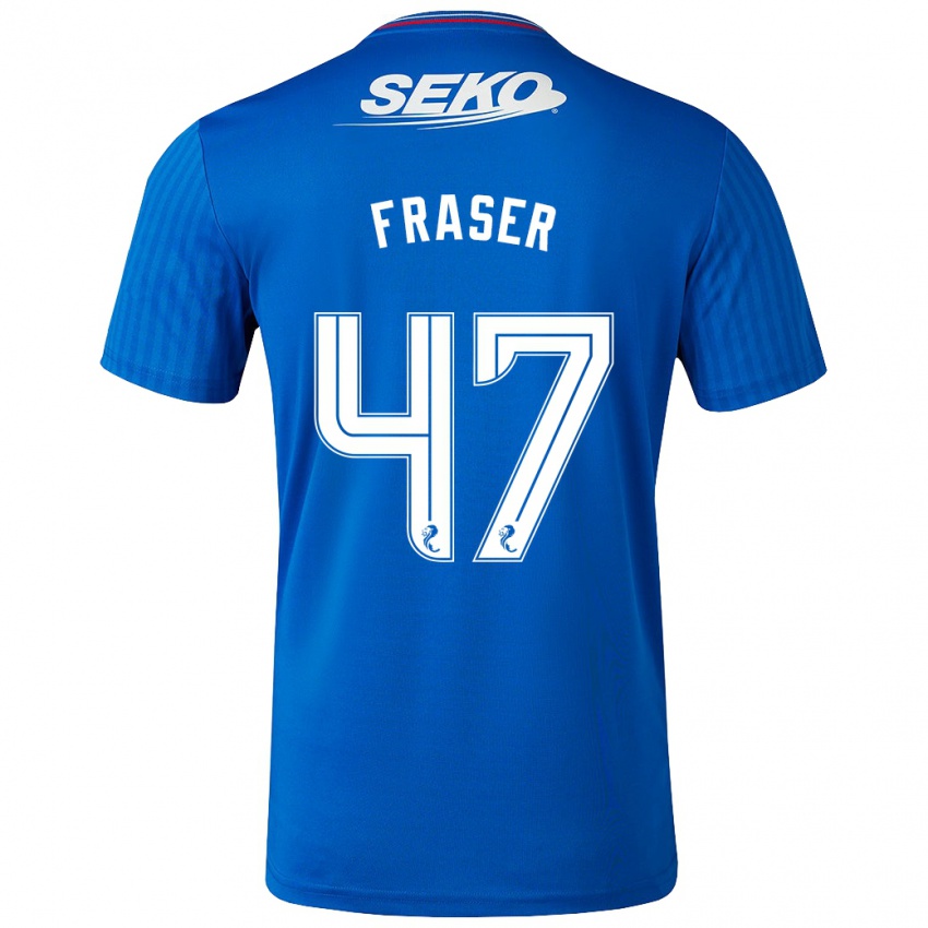 Herren Robbie Fraser #47 Blau Heimtrikot Trikot 2023/24 T-Shirt Schweiz