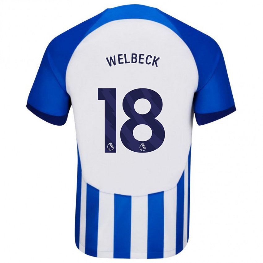 Herren Danny Welbeck #18 Blau Heimtrikot Trikot 2023/24 T-Shirt Schweiz