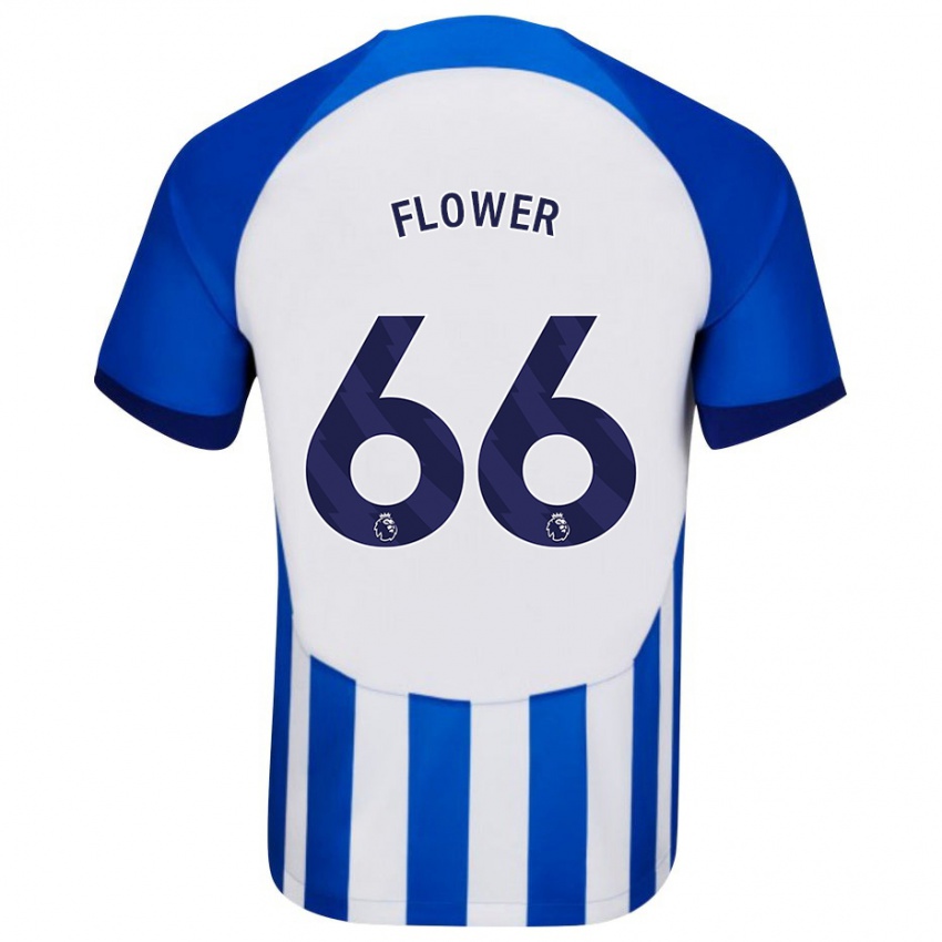 Herren Louis Flower #66 Blau Heimtrikot Trikot 2023/24 T-Shirt Schweiz