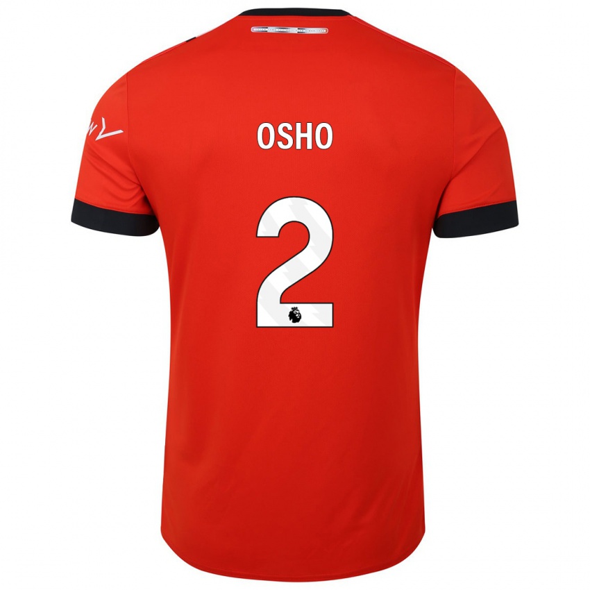 Herren Gabriel Osho #2 Rot Heimtrikot Trikot 2023/24 T-Shirt Schweiz