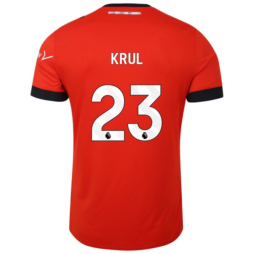 Herren Tim Krul #23 Rot Heimtrikot Trikot 2023/24 T-Shirt Schweiz