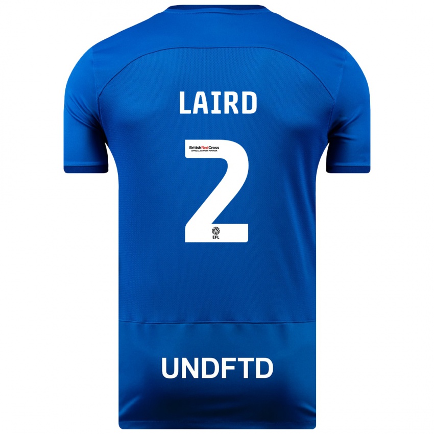 Herren Ethan Laird #2 Blau Heimtrikot Trikot 2023/24 T-Shirt Schweiz