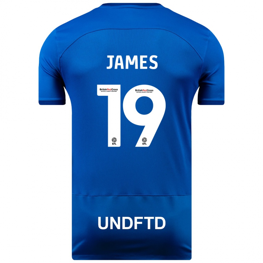 Herren Jordan James #19 Blau Heimtrikot Trikot 2023/24 T-Shirt Schweiz