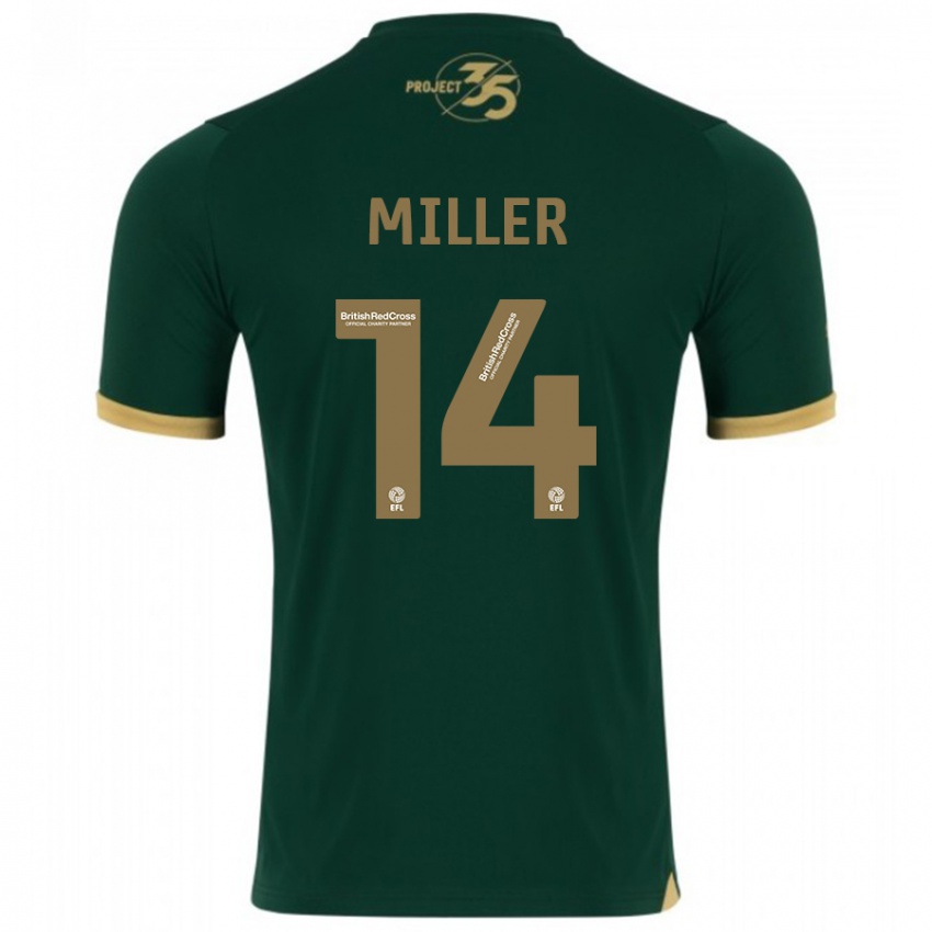 Herren Mickel Miller #14 Grün Heimtrikot Trikot 2023/24 T-Shirt Schweiz