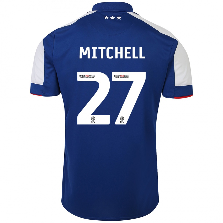 Herren Leah Mitchell #27 Blau Heimtrikot Trikot 2023/24 T-Shirt Schweiz