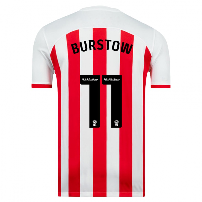 Herren Mason Burstow #11 Weiß Heimtrikot Trikot 2023/24 T-Shirt Schweiz