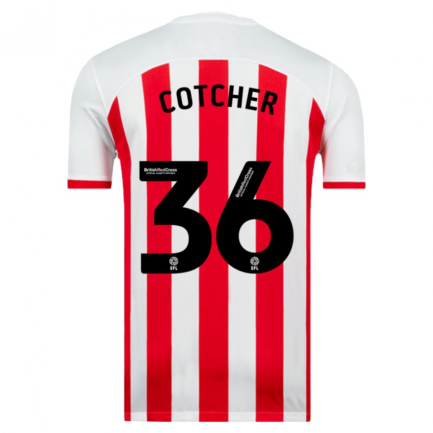 Herren Mason Cotcher #36 Weiß Heimtrikot Trikot 2023/24 T-Shirt Schweiz
