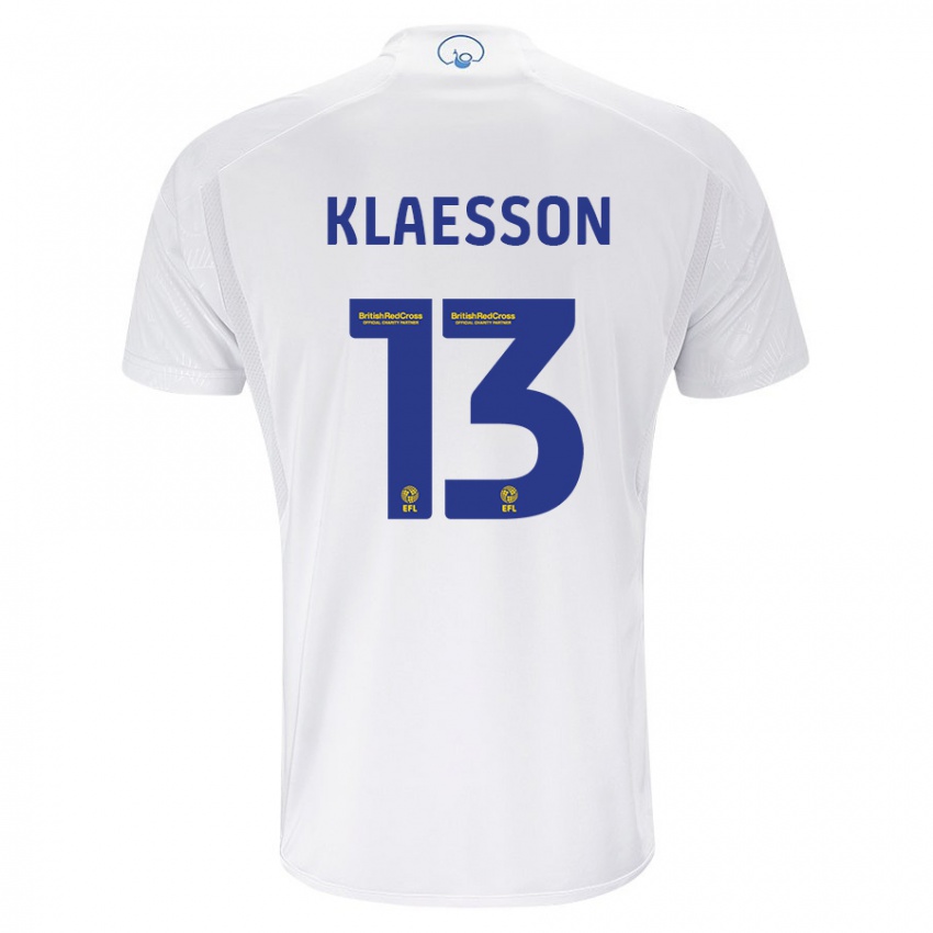 Herren Kristoffer Klaesson #13 Weiß Heimtrikot Trikot 2023/24 T-Shirt Schweiz