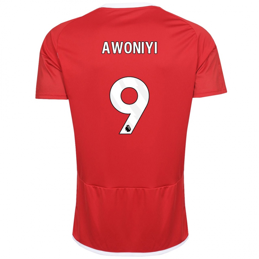 Herren Taiwo Awoniyi #9 Rot Heimtrikot Trikot 2023/24 T-Shirt Schweiz