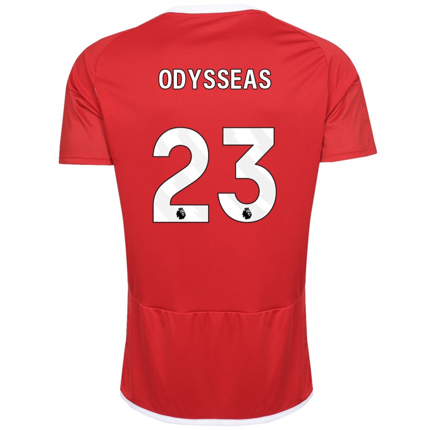 Herren Odysseas Vlachodimos #23 Rot Heimtrikot Trikot 2023/24 T-Shirt Schweiz