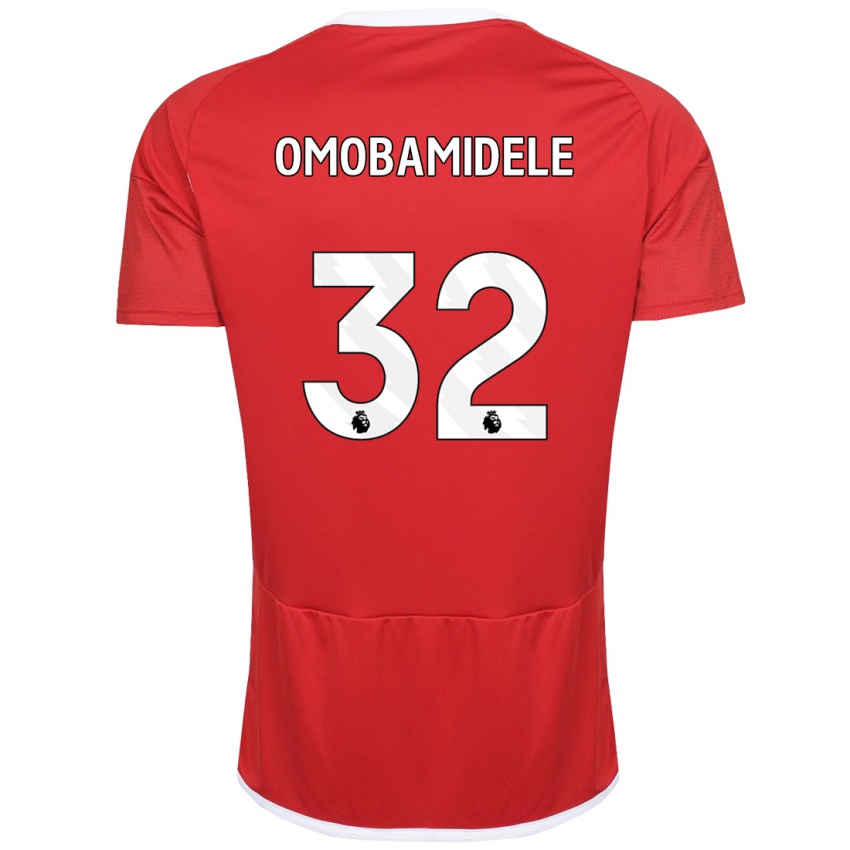 Herren Andrew Omobamidele #32 Rot Heimtrikot Trikot 2023/24 T-Shirt Schweiz