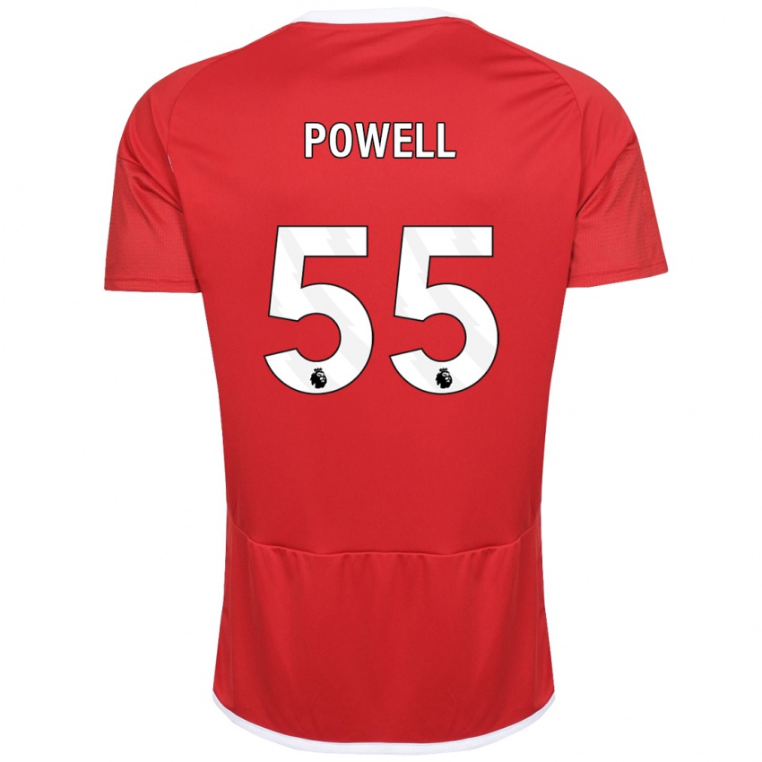 Herren Josh Powell #55 Rot Heimtrikot Trikot 2023/24 T-Shirt Schweiz