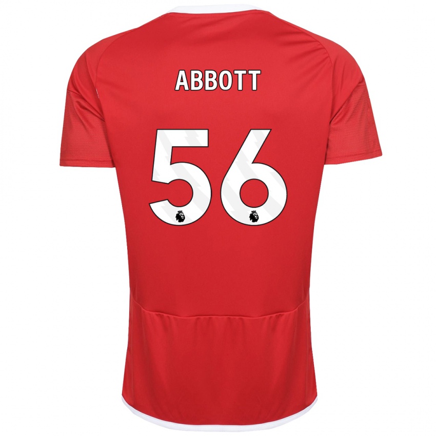 Herren Zach Abbott #56 Rot Heimtrikot Trikot 2023/24 T-Shirt Schweiz