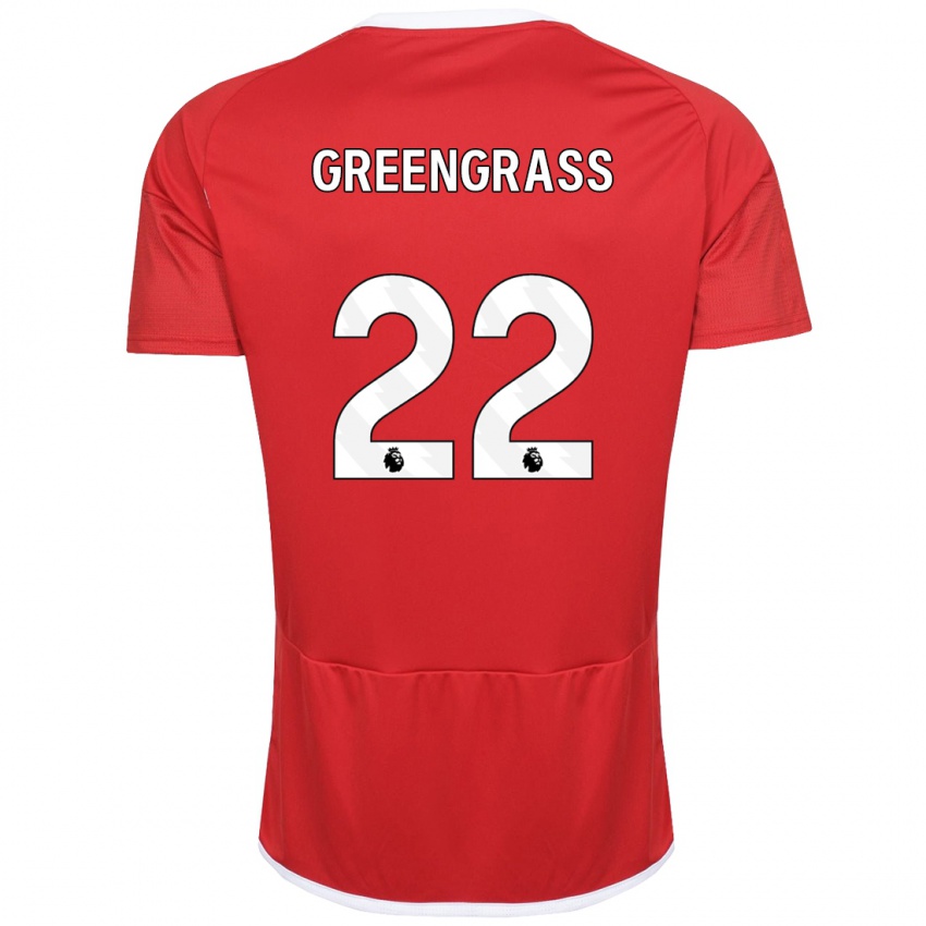 Herren Charlotte Greengrass #22 Rot Heimtrikot Trikot 2023/24 T-Shirt Schweiz