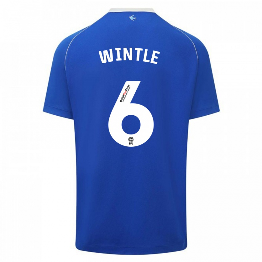 Herren Ryan Wintle #6 Blau Heimtrikot Trikot 2023/24 T-Shirt Schweiz