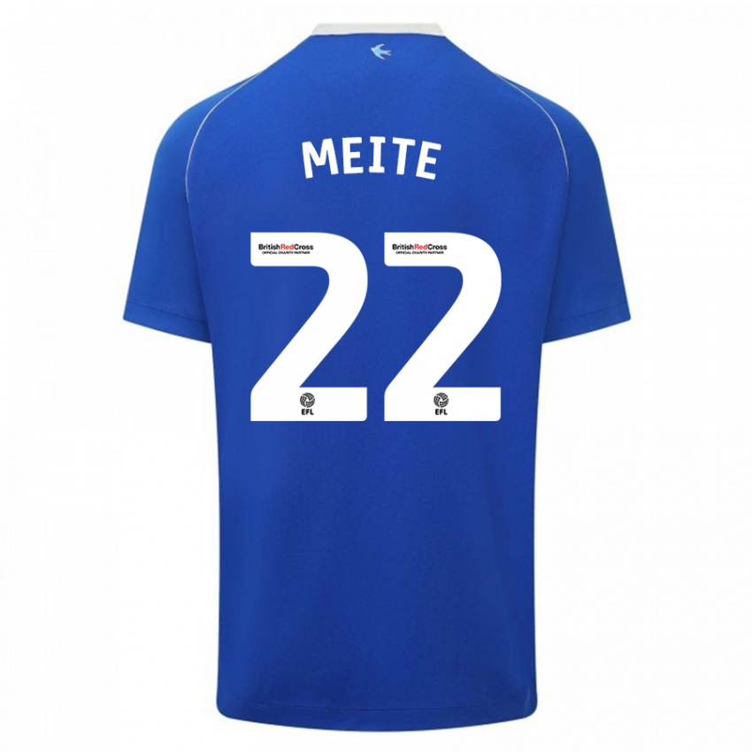 Herren Yakou Méïté #22 Blau Heimtrikot Trikot 2023/24 T-Shirt Schweiz