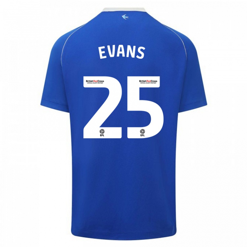 Herren Kieron Evans #25 Blau Heimtrikot Trikot 2023/24 T-Shirt Schweiz