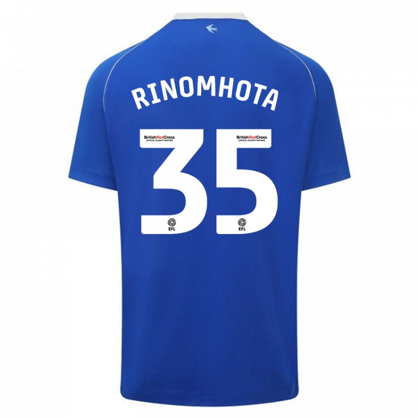 Herren Andy Rinomhota #35 Blau Heimtrikot Trikot 2023/24 T-Shirt Schweiz