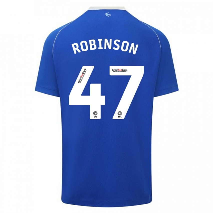 Herren Callum Robinson #47 Blau Heimtrikot Trikot 2023/24 T-Shirt Schweiz