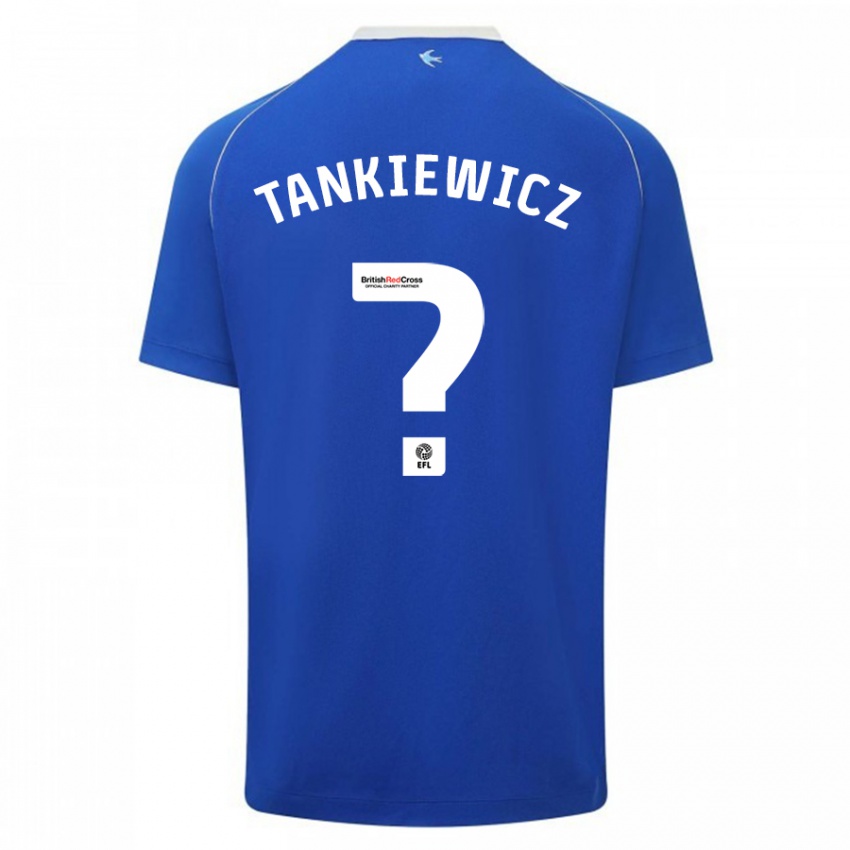 Herren Rob Tankiewicz #0 Blau Heimtrikot Trikot 2023/24 T-Shirt Schweiz