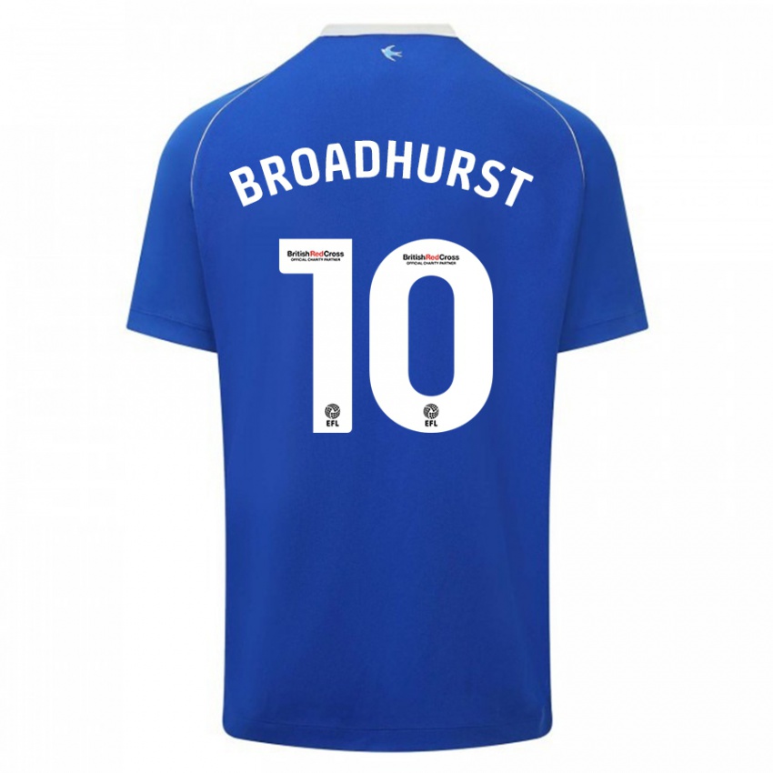 Herren Danielle Broadhurst #10 Blau Heimtrikot Trikot 2023/24 T-Shirt Schweiz