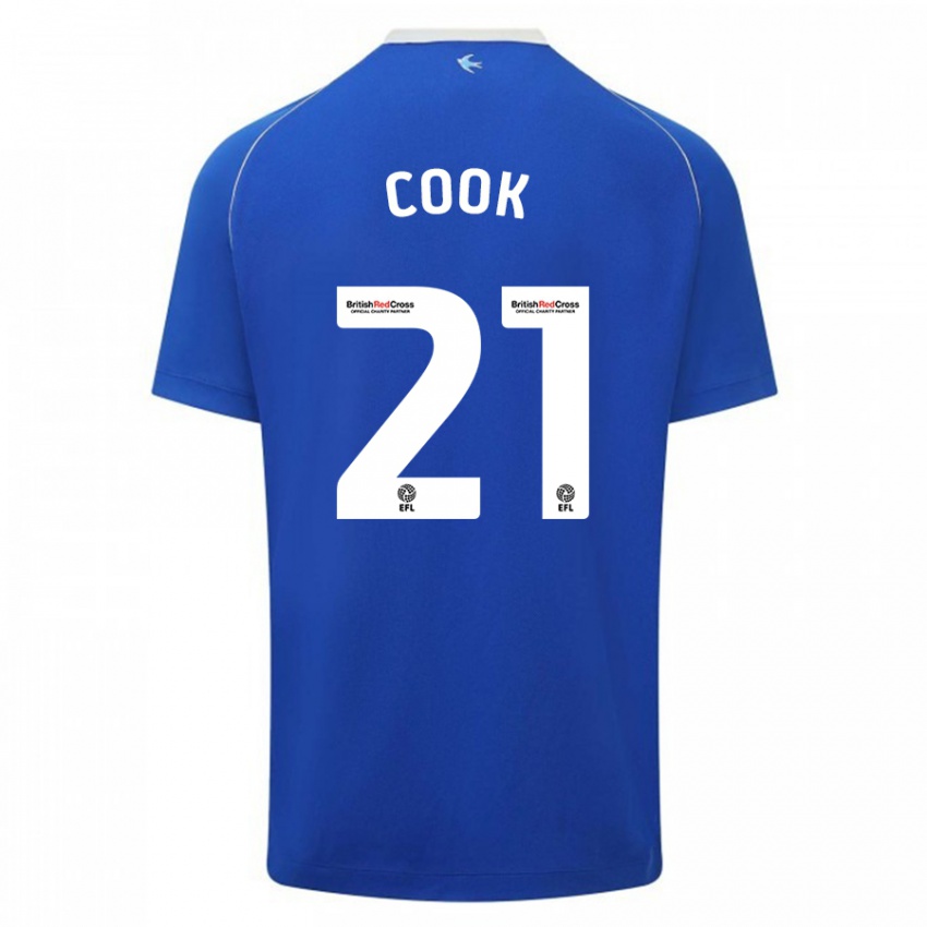 Herren Mikayla Cook #21 Blau Heimtrikot Trikot 2023/24 T-Shirt Schweiz