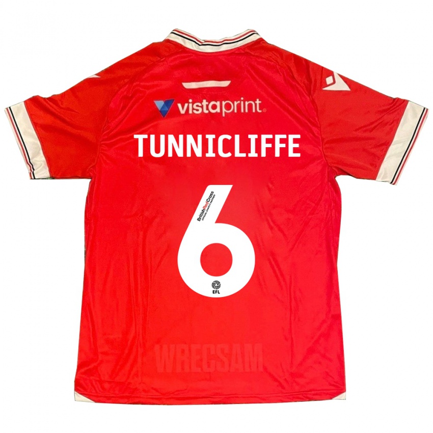 Herren Jordan Tunnicliffe #6 Rot Heimtrikot Trikot 2023/24 T-Shirt Schweiz