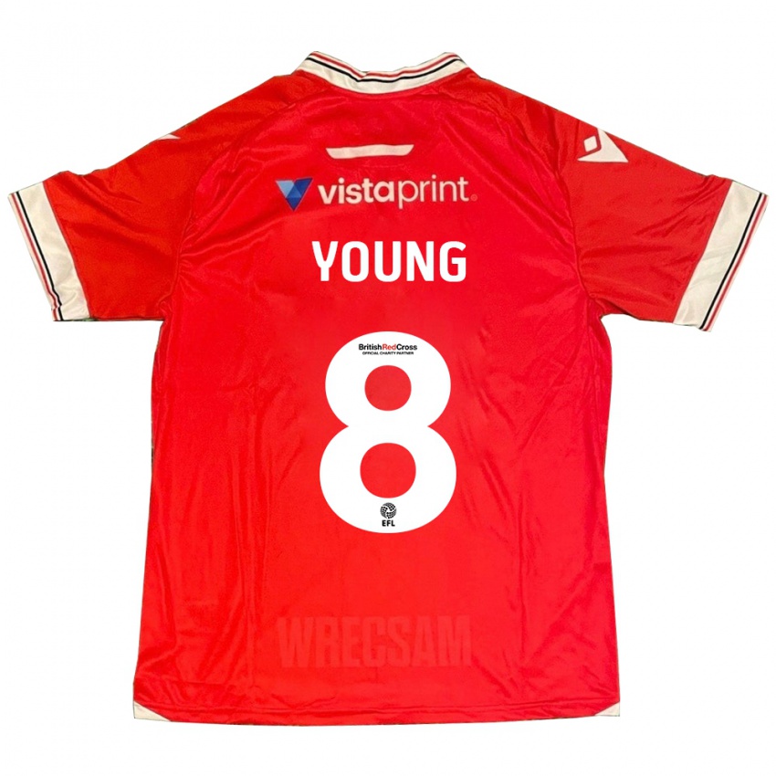 Herren Luke Young #8 Rot Heimtrikot Trikot 2023/24 T-Shirt Schweiz