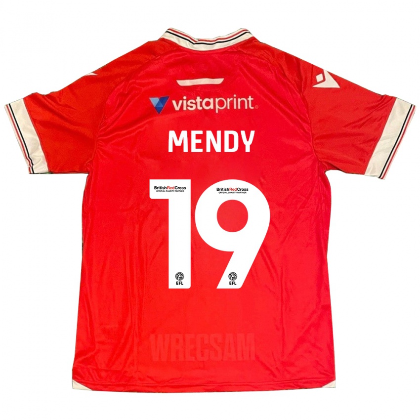Herren Jacob Mendy #19 Rot Heimtrikot Trikot 2023/24 T-Shirt Schweiz