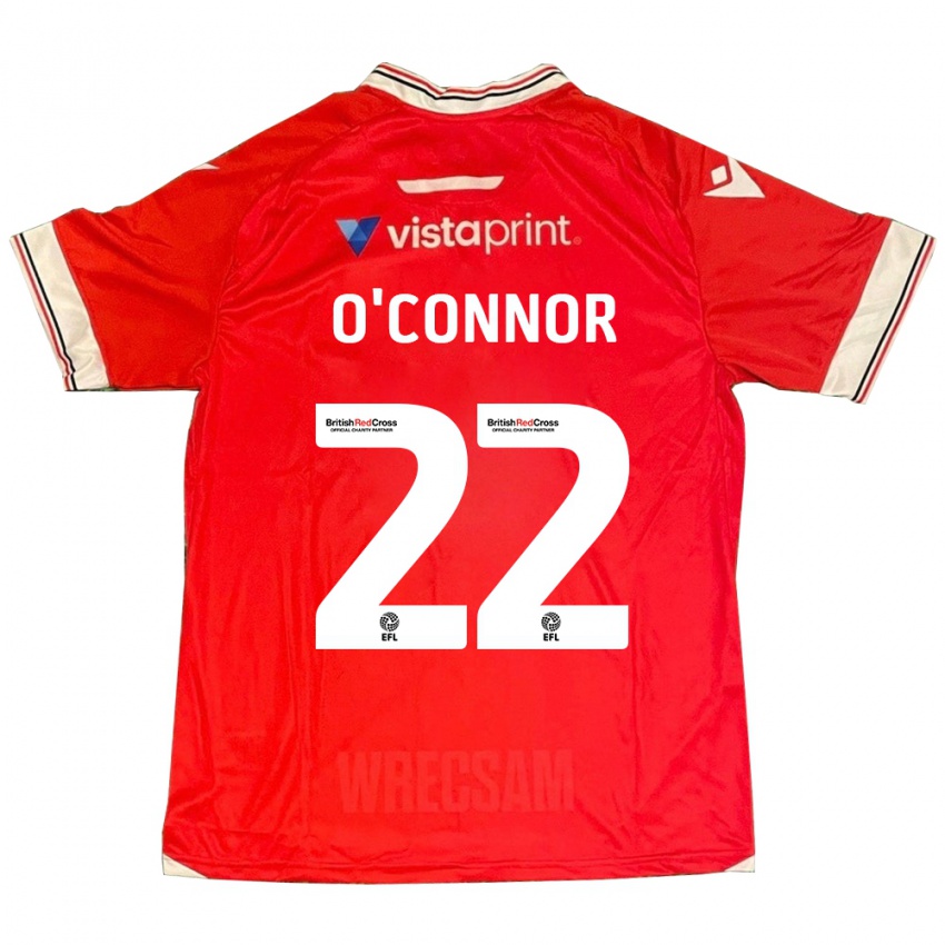 Herren Thomas O'connor #22 Rot Heimtrikot Trikot 2023/24 T-Shirt Schweiz