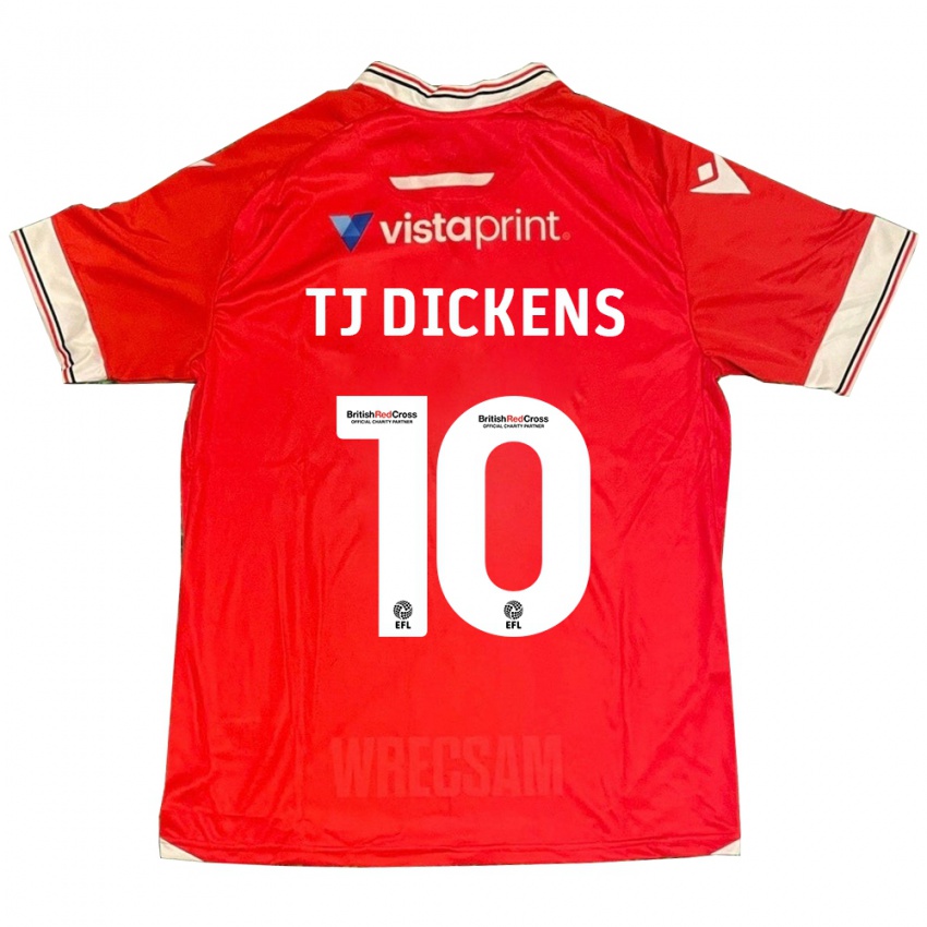 Herren Tonicha Tj Dickens #10 Rot Heimtrikot Trikot 2023/24 T-Shirt Schweiz