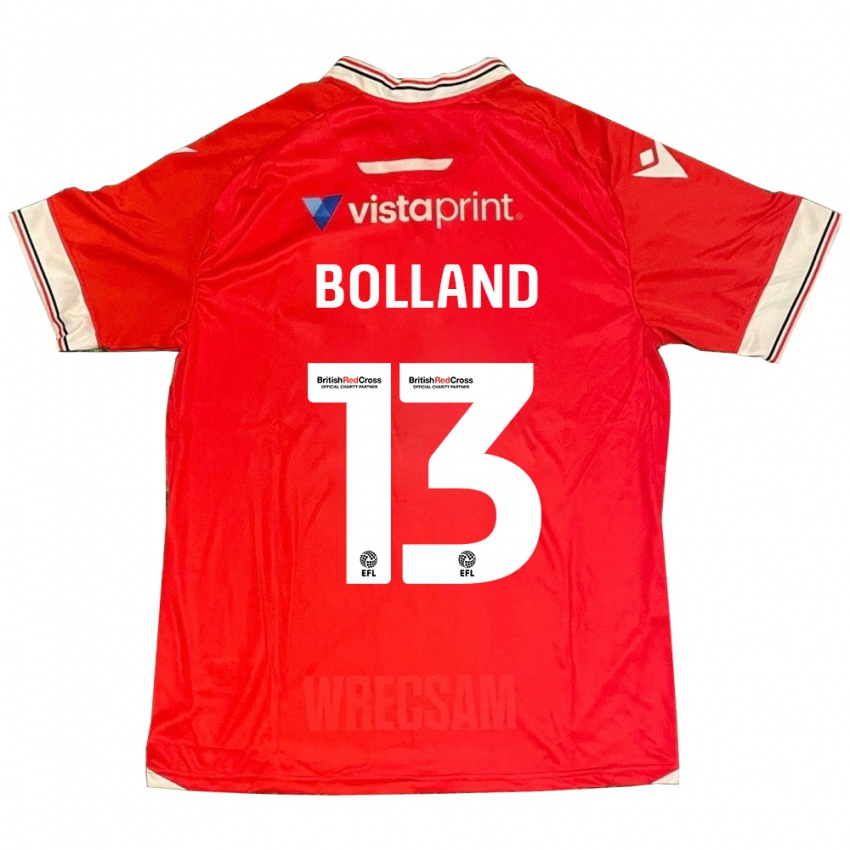 Herren Charlotte Bolland #13 Rot Heimtrikot Trikot 2023/24 T-Shirt Schweiz