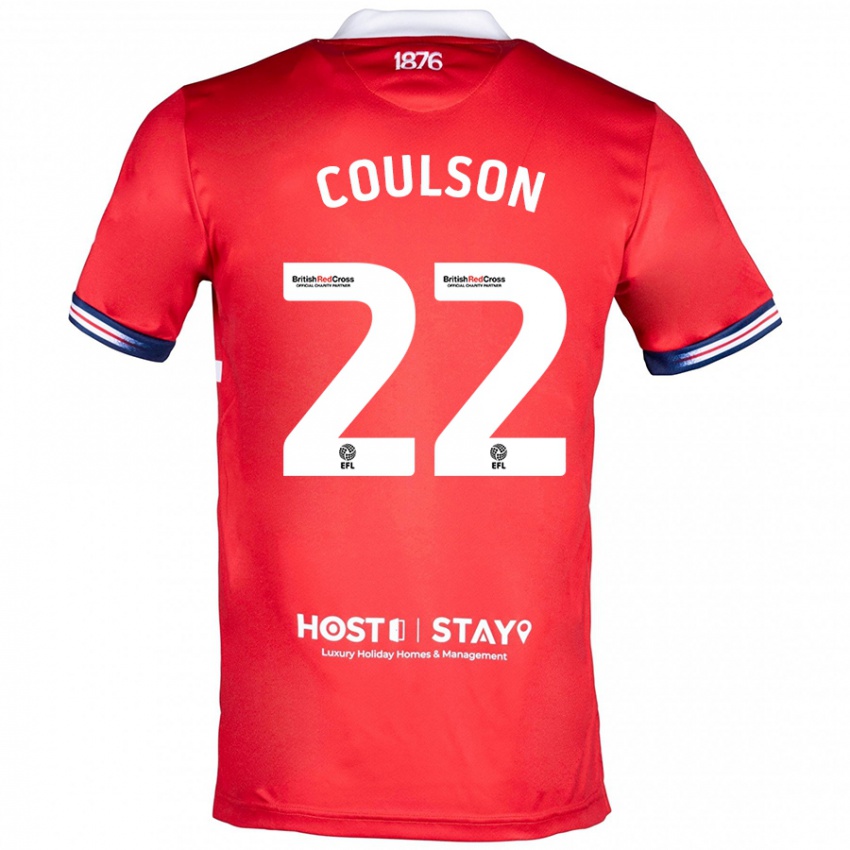 Herren Hayden Coulson #22 Rot Heimtrikot Trikot 2023/24 T-Shirt Schweiz