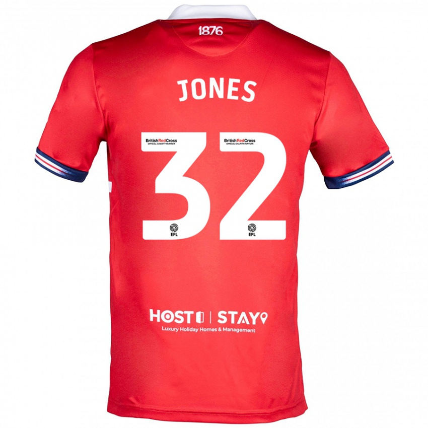 Herren Jamie Jones #32 Rot Heimtrikot Trikot 2023/24 T-Shirt Schweiz