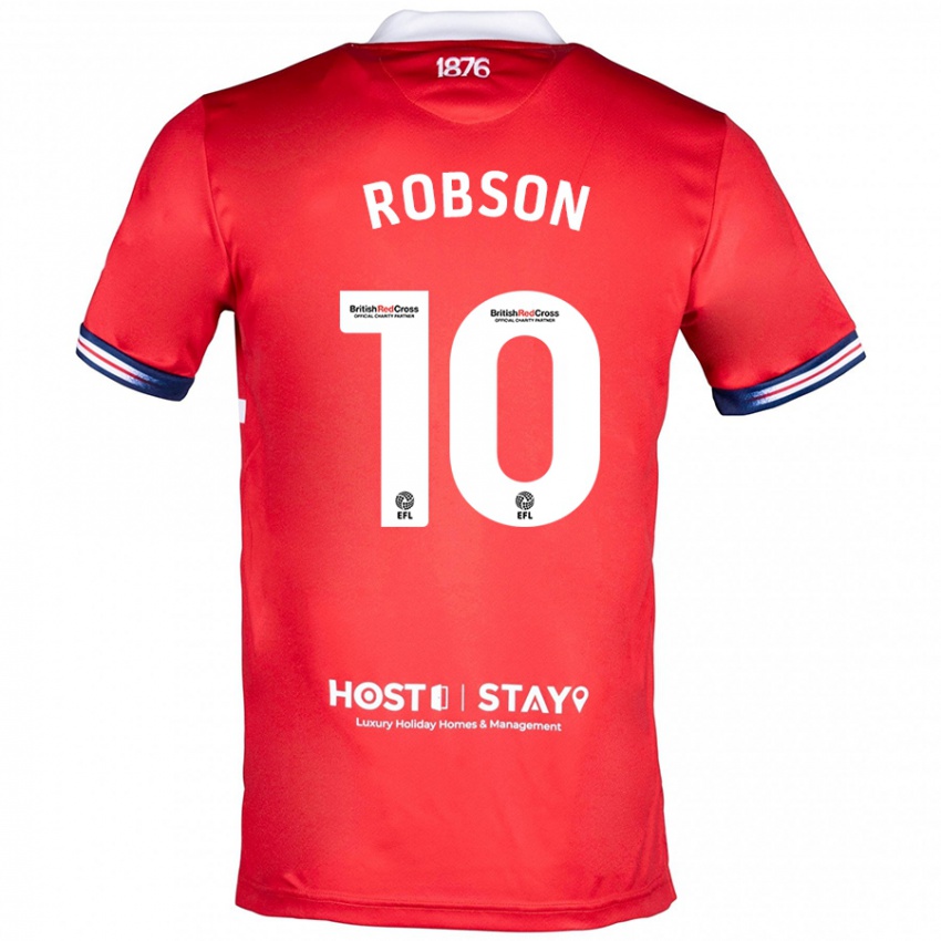 Herren Lauren Robson #10 Rot Heimtrikot Trikot 2023/24 T-Shirt Schweiz