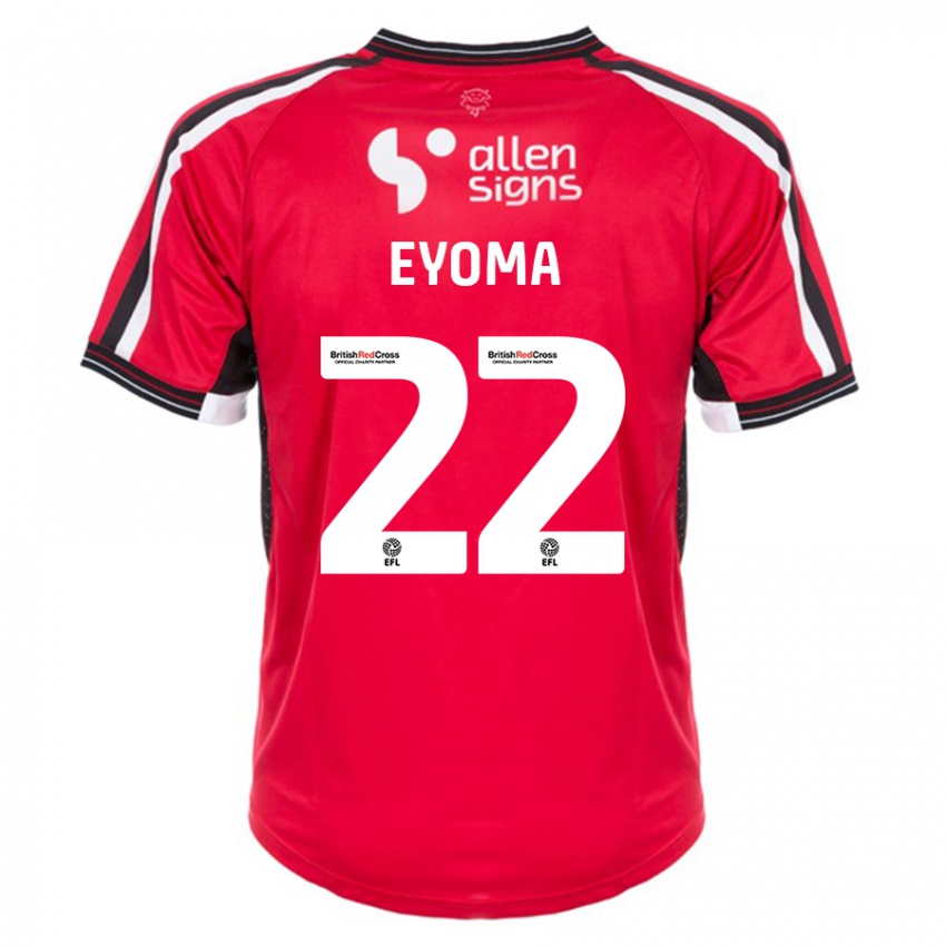 Herren Timothy Eyoma #22 Rot Heimtrikot Trikot 2023/24 T-Shirt Schweiz