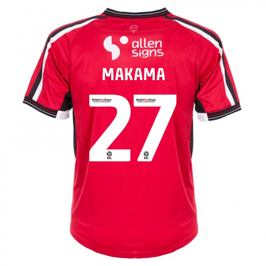 Herren Jovon Makama #27 Rot Heimtrikot Trikot 2023/24 T-Shirt Schweiz